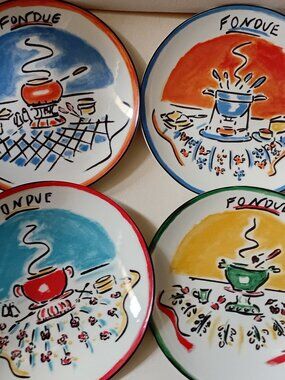BIA Cordon Bleu Boxed Set Of 4 Plates NEW